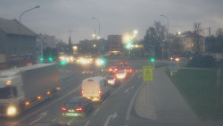 Křižovatka ulic Komenského a Velké Novosady