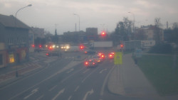 Křižovatka ulic Komenského a Velké Novosady