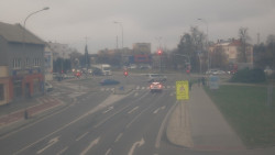 Křižovatka ulic Komenského a Velké Novosady