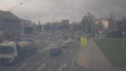 Křižovatka ulic Komenského a Velké Novosady