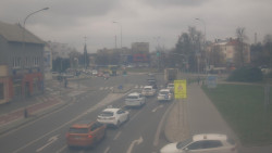 Křižovatka ulic Komenského a Velké Novosady