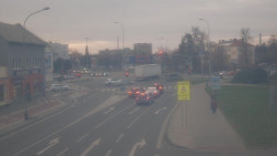 Křižovatka ulic Komenského a Velké Novosady