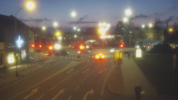 Křižovatka ulic Komenského a Velké Novosady