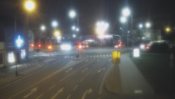 Křižovatka ulic Komenského a Velké Novosady