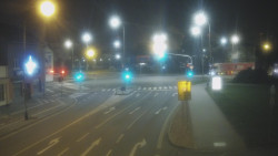 Křižovatka ulic Komenského a Velké Novosady