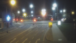 Křižovatka ulic Komenského a Velké Novosady