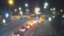 Křižovatka ulic Komenského a Velké Novosady