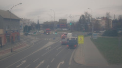 Křižovatka ulic Komenského a Velké Novosady