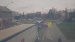 Křižovatka ulic Komenského a Velké Novosady