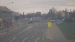 Křižovatka ulic Komenského a Velké Novosady