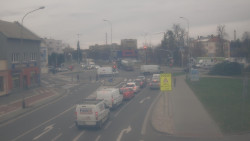 Křižovatka ulic Komenského a Velké Novosady