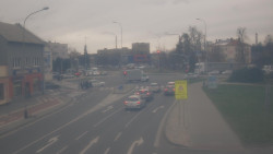 Křižovatka ulic Komenského a Velké Novosady