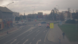 Křižovatka ulic Komenského a Velké Novosady