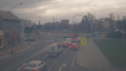 Křižovatka ulic Komenského a Velké Novosady