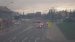 Křižovatka ulic Komenského a Velké Novosady