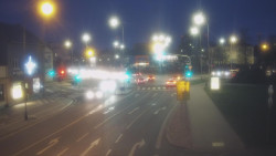 Křižovatka ulic Komenského a Velké Novosady