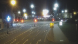 Křižovatka ulic Komenského a Velké Novosady