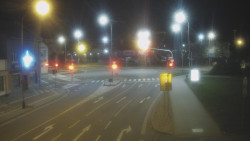 Křižovatka ulic Komenského a Velké Novosady