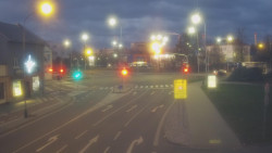 Křižovatka ulic Komenského a Velké Novosady