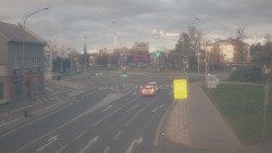 Křižovatka ulic Komenského a Velké Novosady