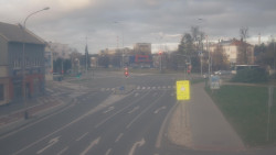 Křižovatka ulic Komenského a Velké Novosady