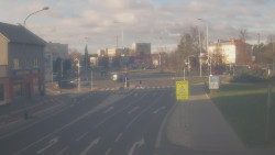 Křižovatka ulic Komenského a Velké Novosady