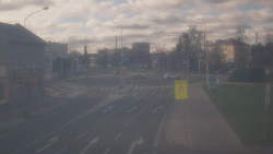 Křižovatka ulic Komenského a Velké Novosady