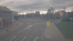 Křižovatka ulic Komenského a Velké Novosady