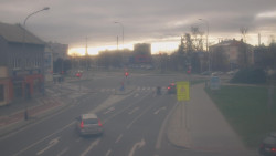 Křižovatka ulic Komenského a Velké Novosady