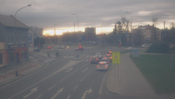 Křižovatka ulic Komenského a Velké Novosady