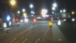 Křižovatka ulic Komenského a Velké Novosady