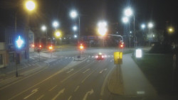 Křižovatka ulic Komenského a Velké Novosady