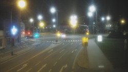 Křižovatka ulic Komenského a Velké Novosady