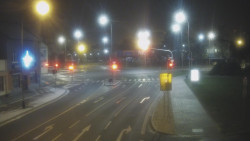 Křižovatka ulic Komenského a Velké Novosady