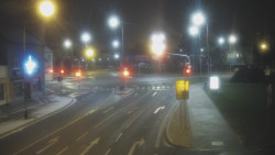 Křižovatka ulic Komenského a Velké Novosady