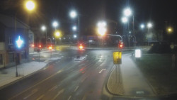 Křižovatka ulic Komenského a Velké Novosady