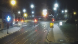 Křižovatka ulic Komenského a Velké Novosady