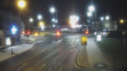 Křižovatka ulic Komenského a Velké Novosady