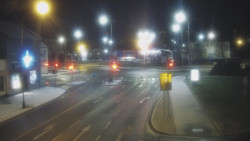 Křižovatka ulic Komenského a Velké Novosady