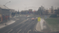 Křižovatka ulic Komenského a Velké Novosady