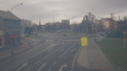 Křižovatka ulic Komenského a Velké Novosady