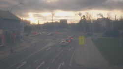 Křižovatka ulic Komenského a Velké Novosady