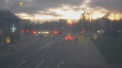 Křižovatka ulic Komenského a Velké Novosady