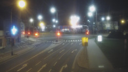 Křižovatka ulic Komenského a Velké Novosady