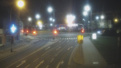 Křižovatka ulic Komenského a Velké Novosady