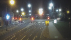 Křižovatka ulic Komenského a Velké Novosady