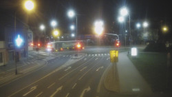 Křižovatka ulic Komenského a Velké Novosady