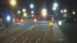 Křižovatka ulic Komenského a Velké Novosady