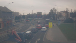 Křižovatka ulic Komenského a Velké Novosady