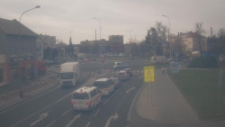 Křižovatka ulic Komenského a Velké Novosady